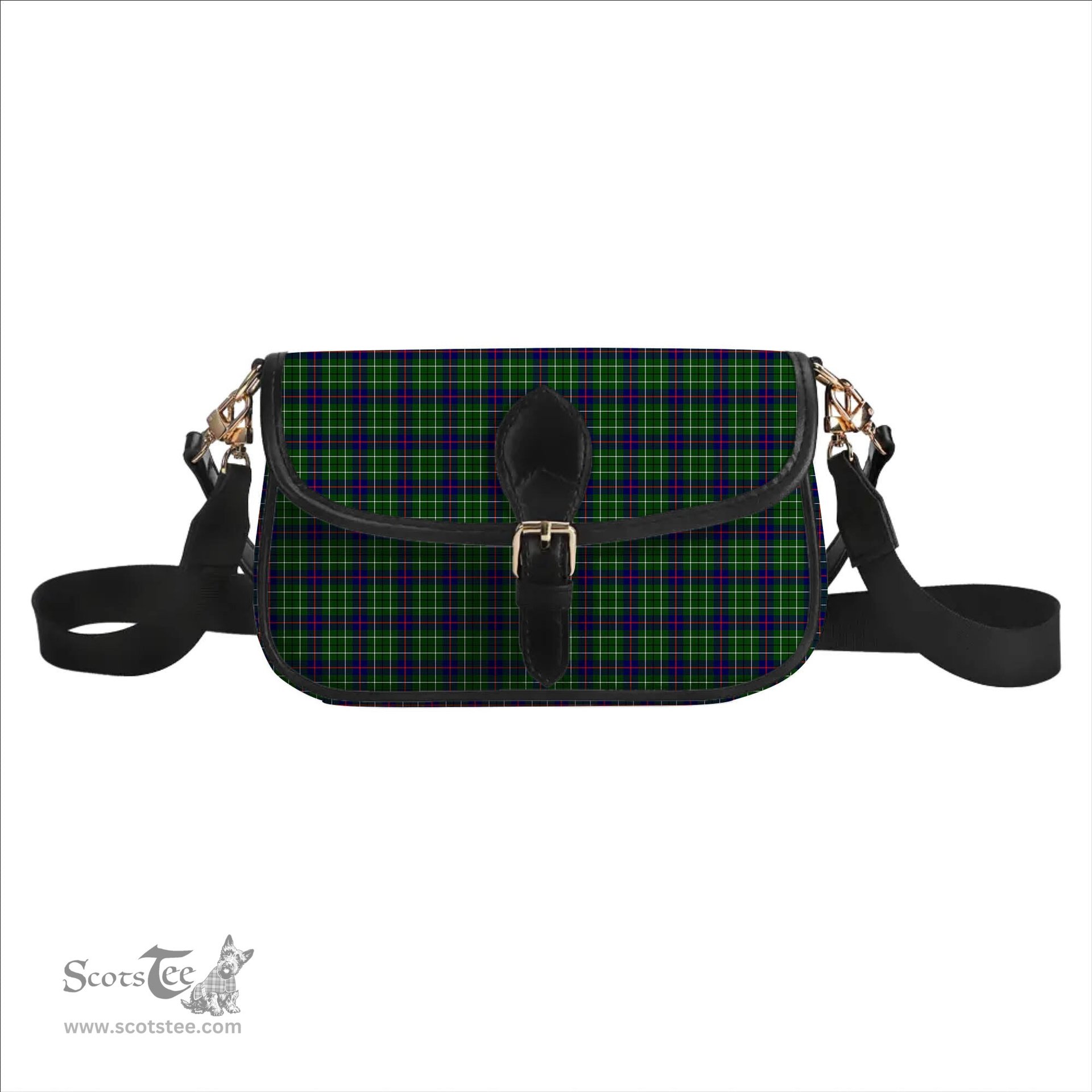 ScotsTee Shop Scottish Duncan Modern Tartan Women's Chain Crossbody Bag Square Bag