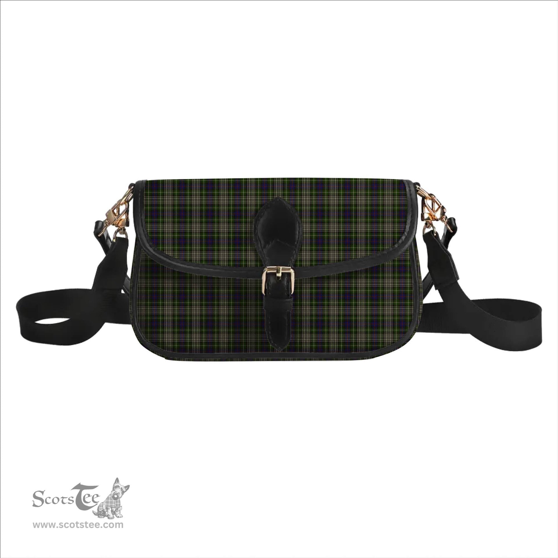 ScotsTee Shop Scottish Davidson Tulloch Dress Tartan Women's Chain Crossbody Bag Square Bag