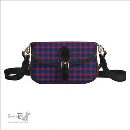ScotsTee Shop Scottish Dundee University Tartan Women's Chain Crossbody Bag Square Bag