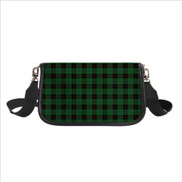 ScotsTee Shop Scottish Douglas Black Tartan Women's Chain Crossbody Bag Square Bag