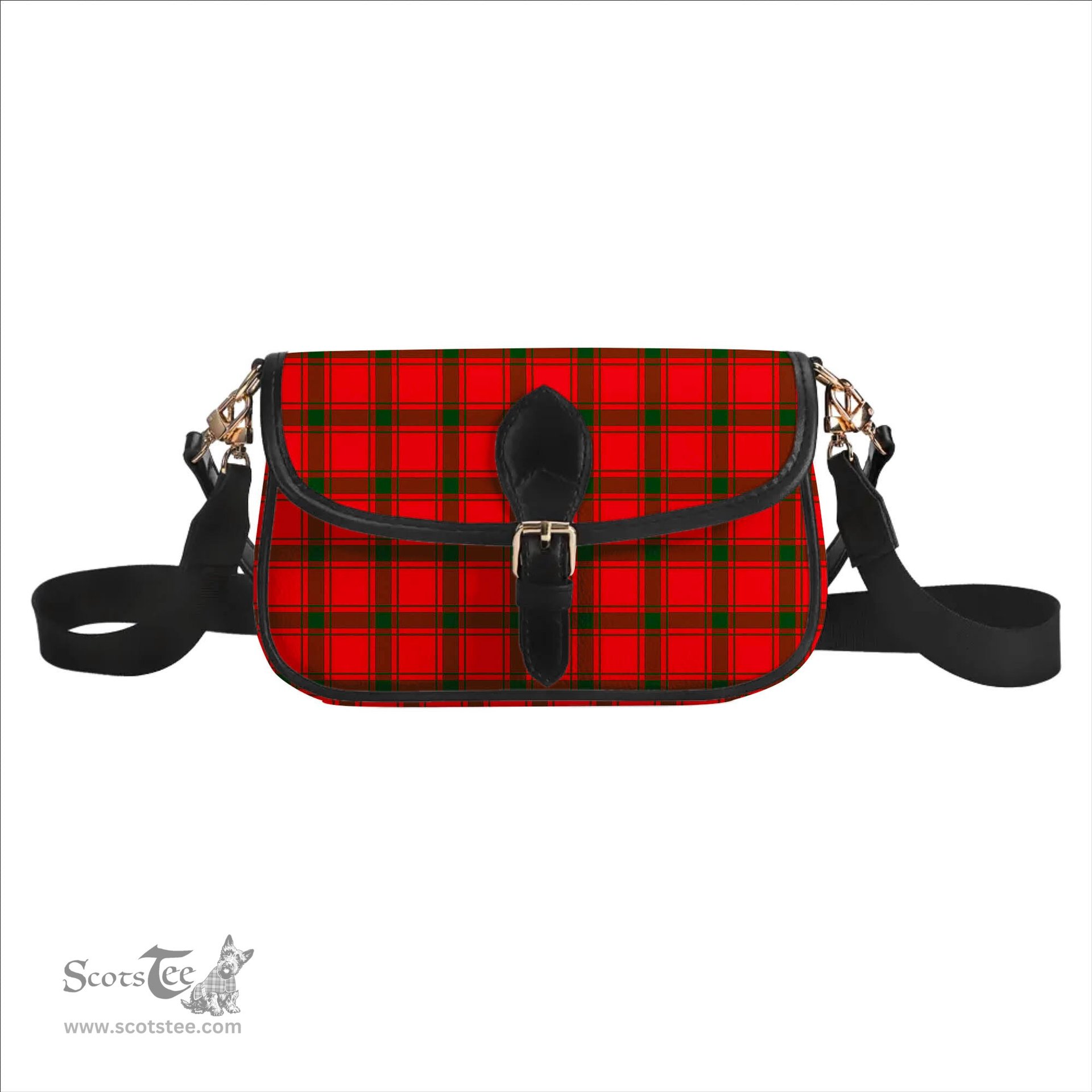 ScotsTee Shop Scottish Darroch Tartan Women's Chain Crossbody Bag Square Bag