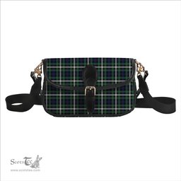 ScotsTee Shop Scottish Farquharson Dress Modern Tartan Women's Chain Crossbody Bag Square Bag