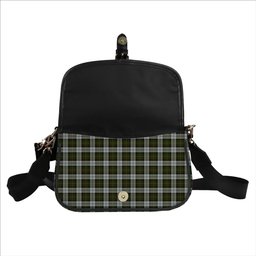 ScotsTee Shop Scottish Gillies Dress Green Tartan Women's Chain Crossbody Bag Square Bag