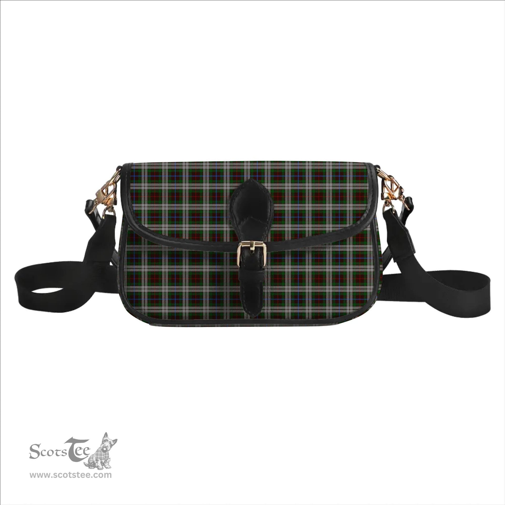 ScotsTee Shop Scottish Fraser Hunting Dress Tartan Women's Chain Crossbody Bag Square Bag