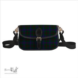 ScotsTee Shop Scottish Davidson Modern Tartan Women's Chain Crossbody Bag Square Bag