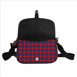 ScotsTee Shop Scottish Galloway Red Tartan Women's Chain Crossbody Bag Square Bag