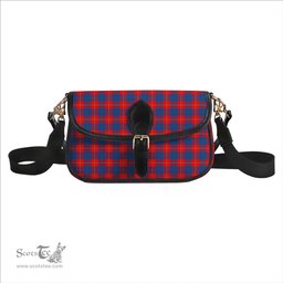 ScotsTee Shop Scottish Galloway Red Tartan Women's Chain Crossbody Bag Square Bag