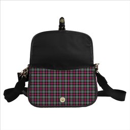 ScotsTee Shop Scottish Dundee Pink Variation Modern Clan Tartan Women's Chain Crossbody Bag Square Bag