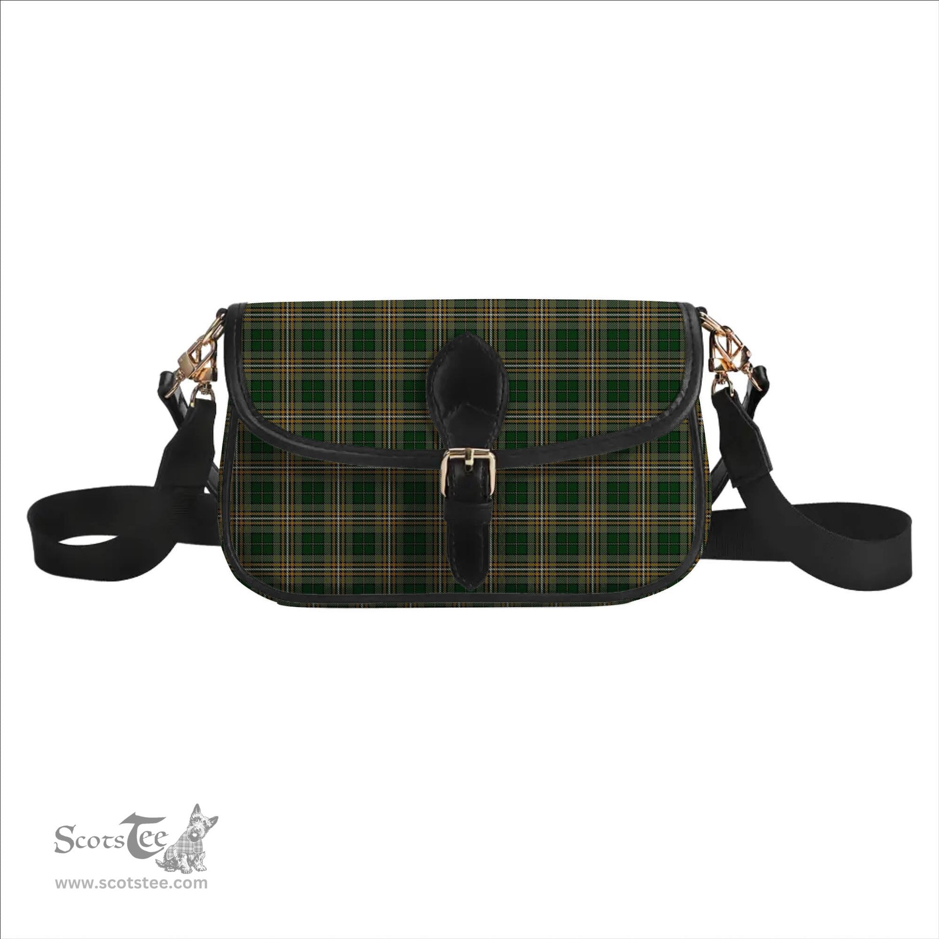 ScotsTee Shop Scottish Fitzsimmons Tartan Women's Chain Crossbody Bag Square Bag