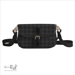 ScotsTee Shop Scottish Drummond Grey Tartan Women's Chain Crossbody Bag Square Bag