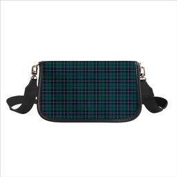 ScotsTee Shop Scottish Douglas Green Modern Tartan Women's Chain Crossbody Bag Square Bag