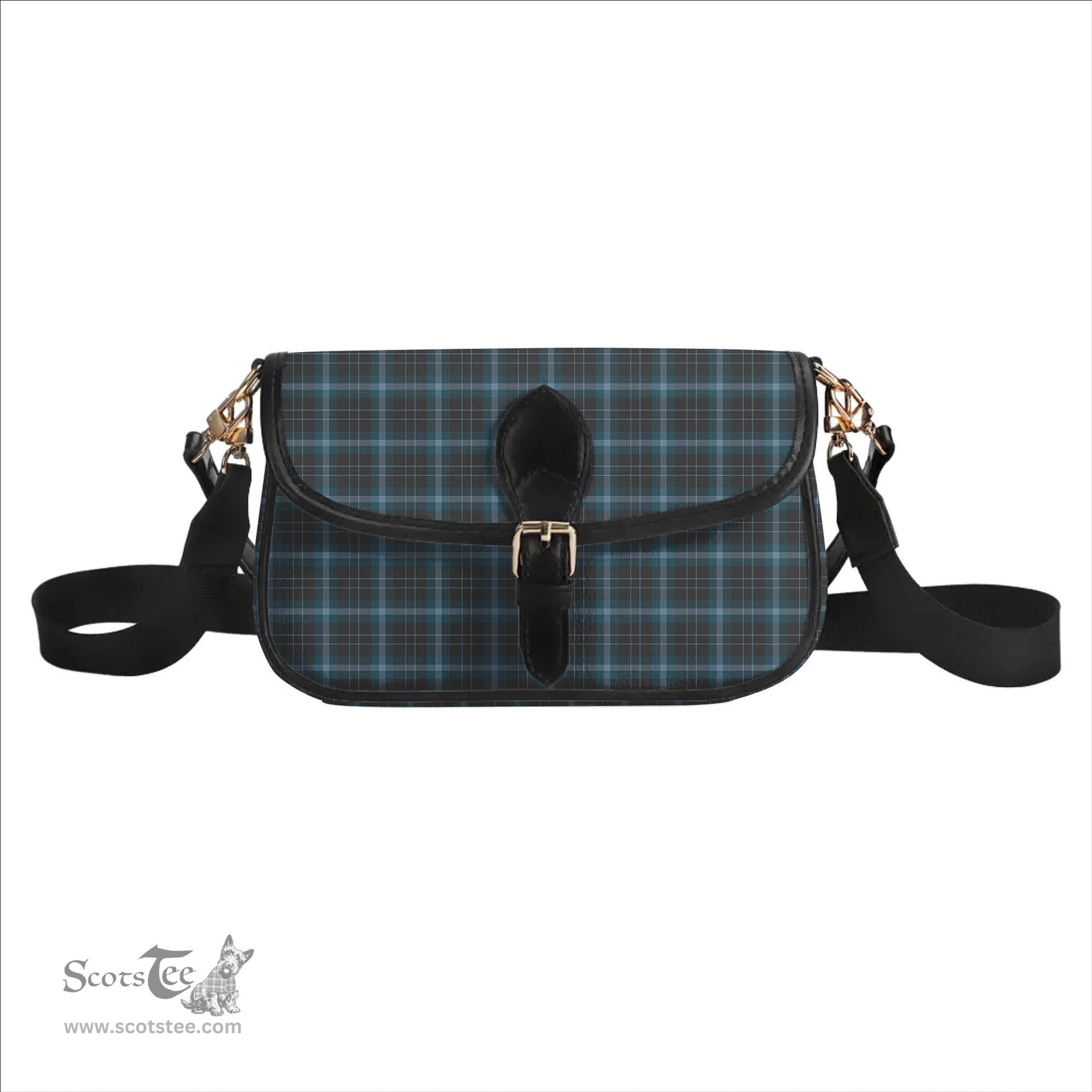 ScotsTee Shop Scottish Essence of Harris Tartan Women's Chain Crossbody Bag Square Bag