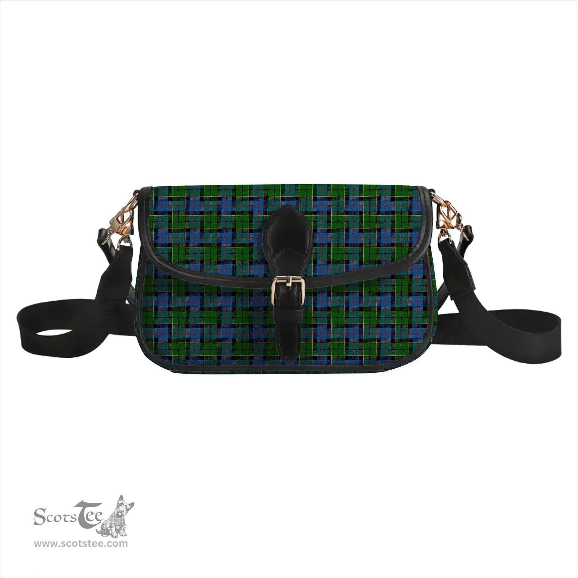 ScotsTee Shop Scottish Forsyth 1795 Tartan Women's Chain Crossbody Bag Square Bag