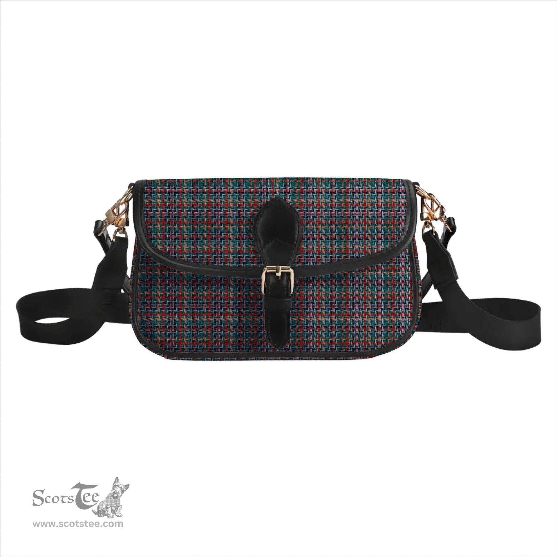 ScotsTee Shop Scottish Galbraith Old Modern Tartan Women's Chain Crossbody Bag Square Bag
