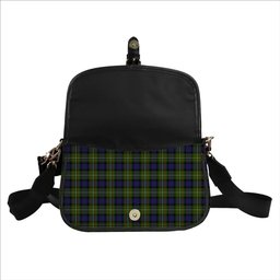 ScotsTee Shop Scottish Fergusson Modern Tartan Women's Chain Crossbody Bag Square Bag