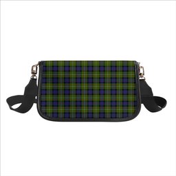 ScotsTee Shop Scottish Fergusson Modern Tartan Women's Chain Crossbody Bag Square Bag