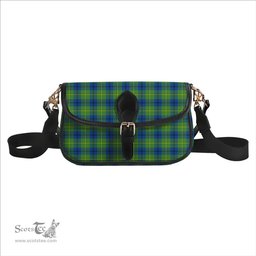 ScotsTee Shop Scottish Johnston Ancient Tartan Women's Chain Crossbody Bag Square Bag