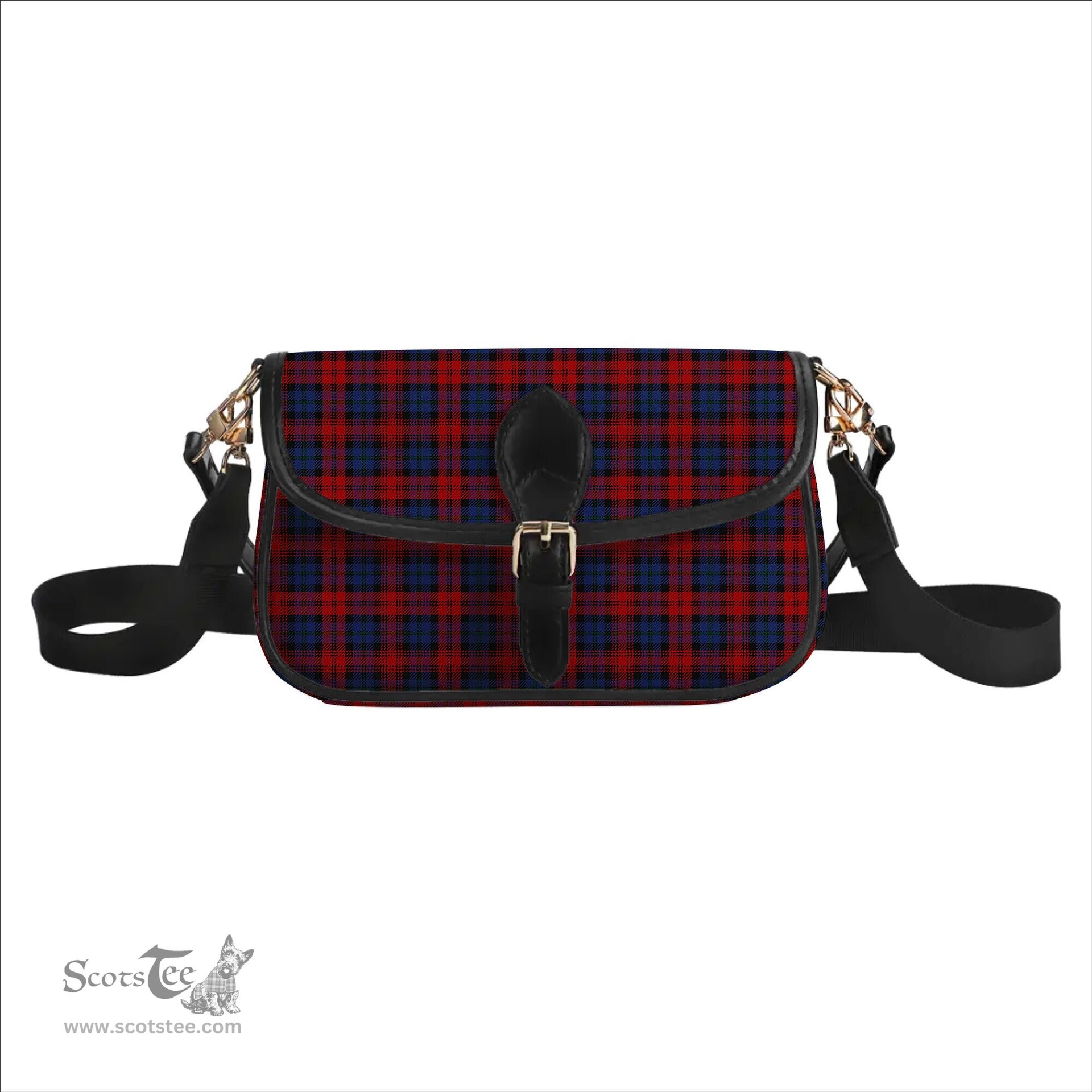 ScotsTee Shop Scottish MacLachlan 2 Tartan Women's Chain Crossbody Bag Square Bag