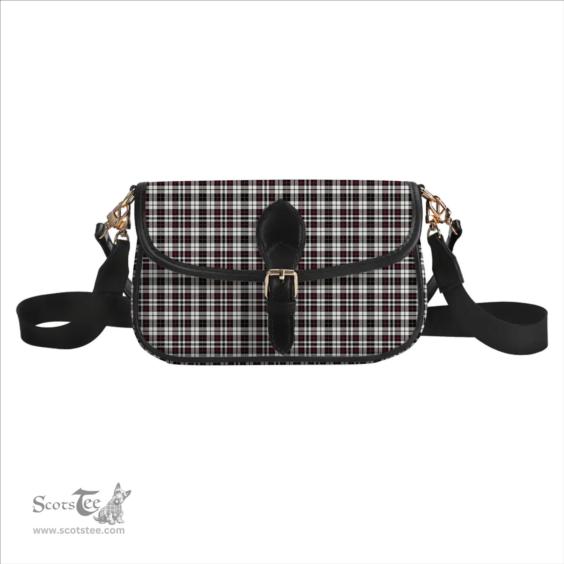 ScotsTee Shop Scottish Little Arisaid Modern Tartan Women's Chain Crossbody Bag Square Bag