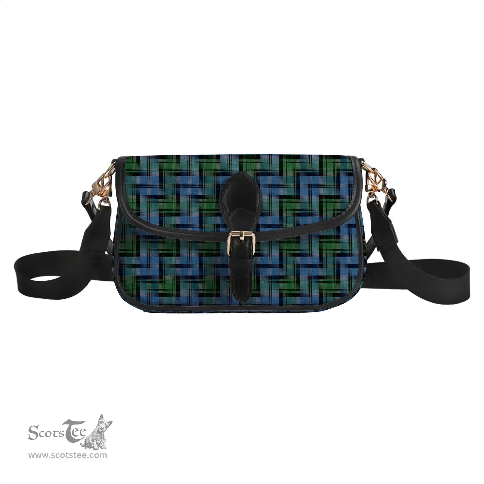 ScotsTee Shop Scottish Kerr Hunting Ancient Tartan Women's Chain Crossbody Bag Square Bag