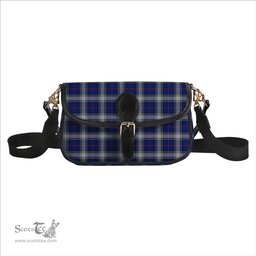 ScotsTee Shop Scottish Kinnaird Modern Tartan Women's Chain Crossbody Bag Square Bag