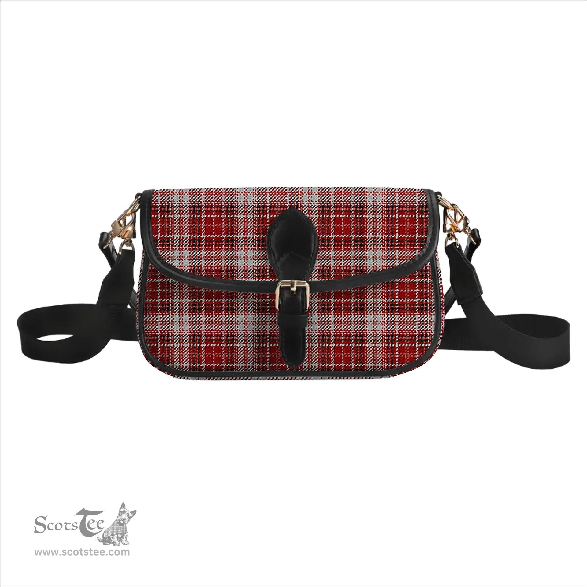 ScotsTee Shop Scottish MacDougall Dress Tartan Women's Chain Crossbody Bag Square Bag