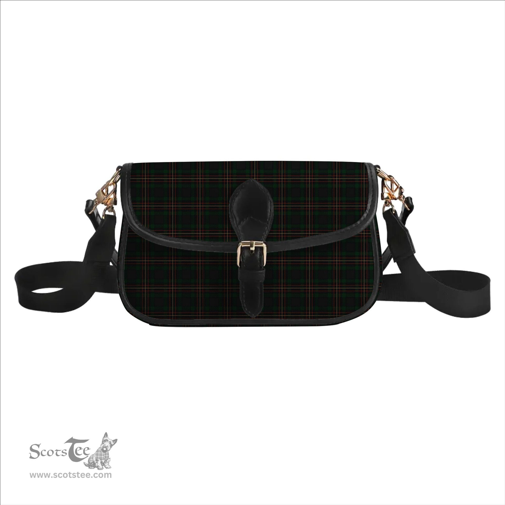 ScotsTee Shop Scottish Kalkofen Tartan Women's Chain Crossbody Bag Square Bag