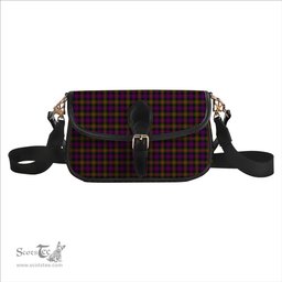 ScotsTee Shop Scottish MacDonell Of Glengarry Modern Tartan Women's Chain Crossbody Bag Square Bag