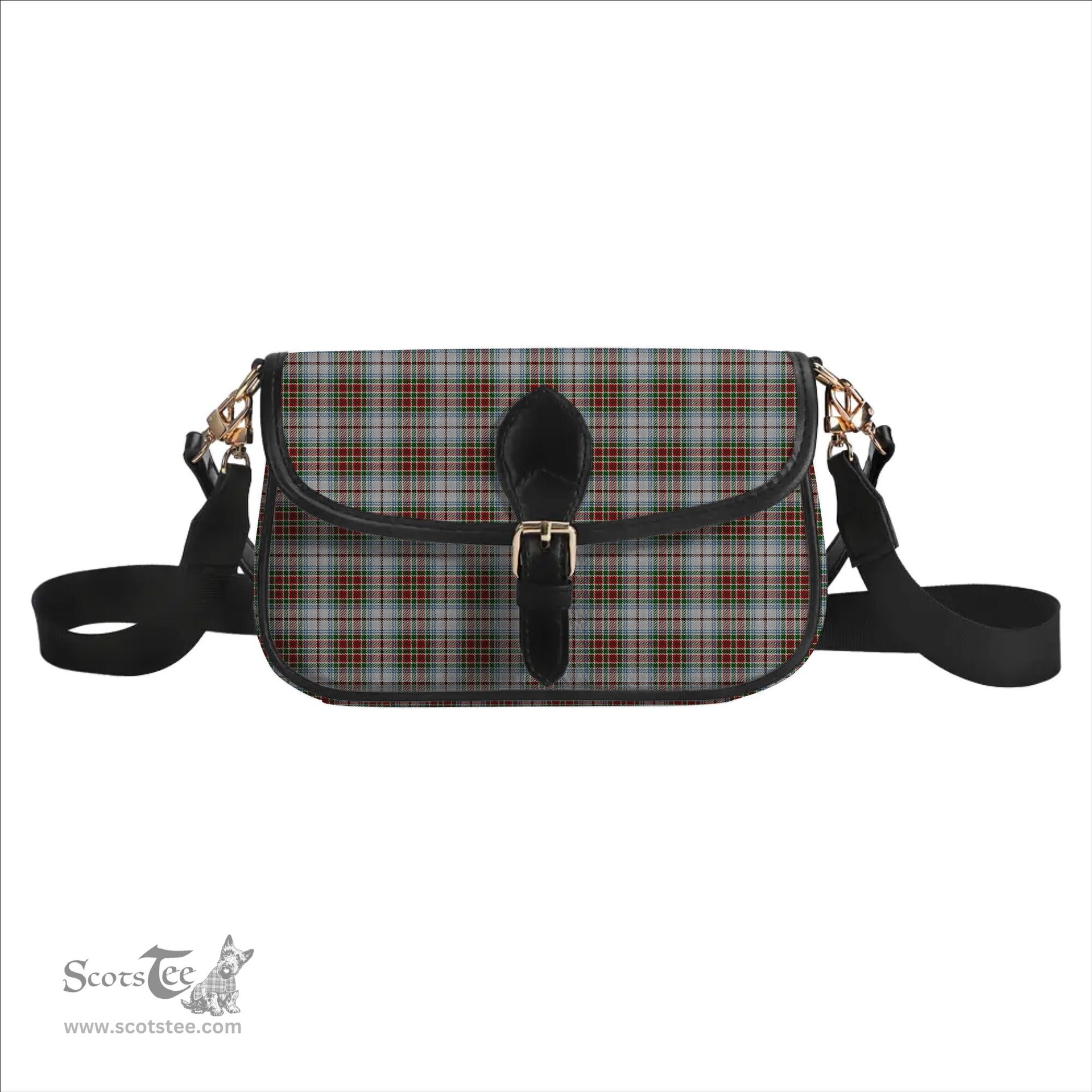 ScotsTee Shop Scottish MacBean Dress Tartan Women's Chain Crossbody Bag Square Bag
