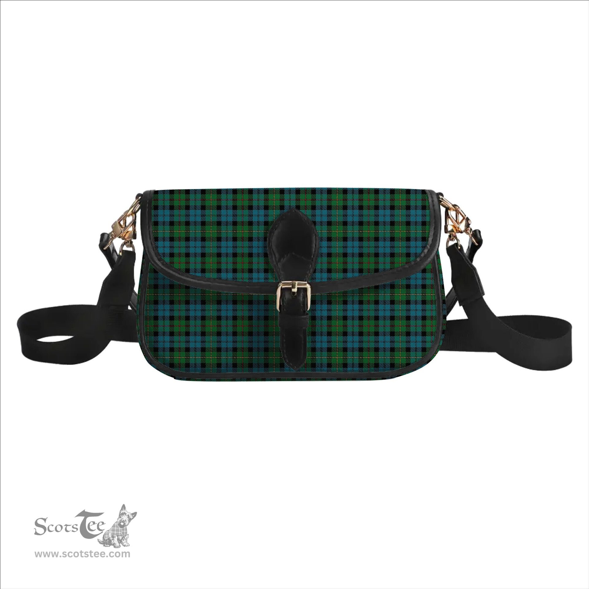 ScotsTee Shop Scottish MacEwen Ancient Tartan Women's Chain Crossbody Bag Square Bag