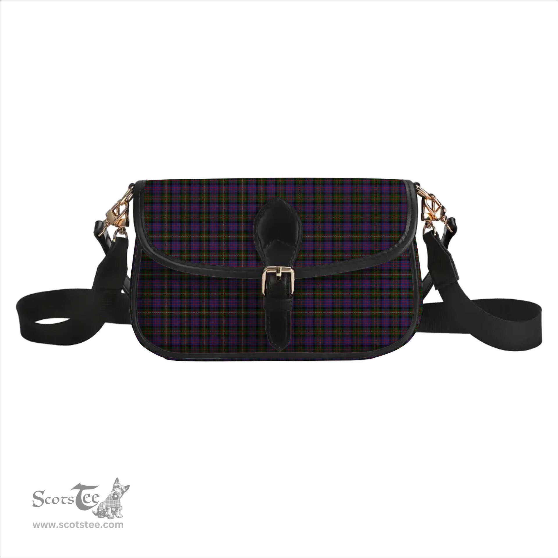 ScotsTee Shop Scottish MacDonell of Glengarry Tartan Women's Chain Crossbody Bag Square Bag