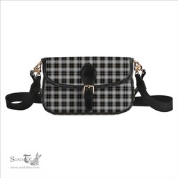 ScotsTee Shop Scottish MacFie of Colonsay Dress Tartan Women's Chain Crossbody Bag Square Bag