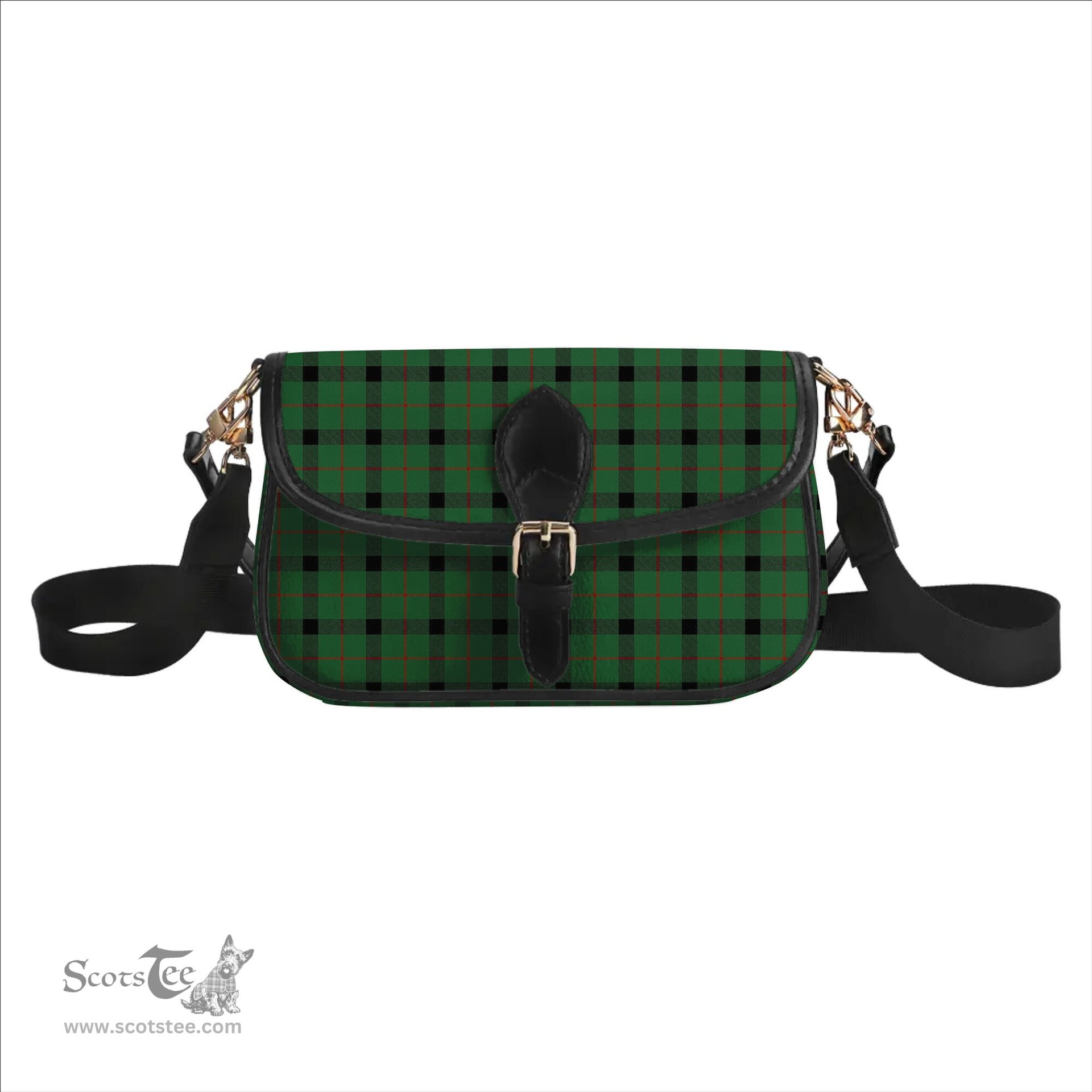 ScotsTee Shop Scottish Kincaid Modern Tartan Women's Chain Crossbody Bag Square Bag