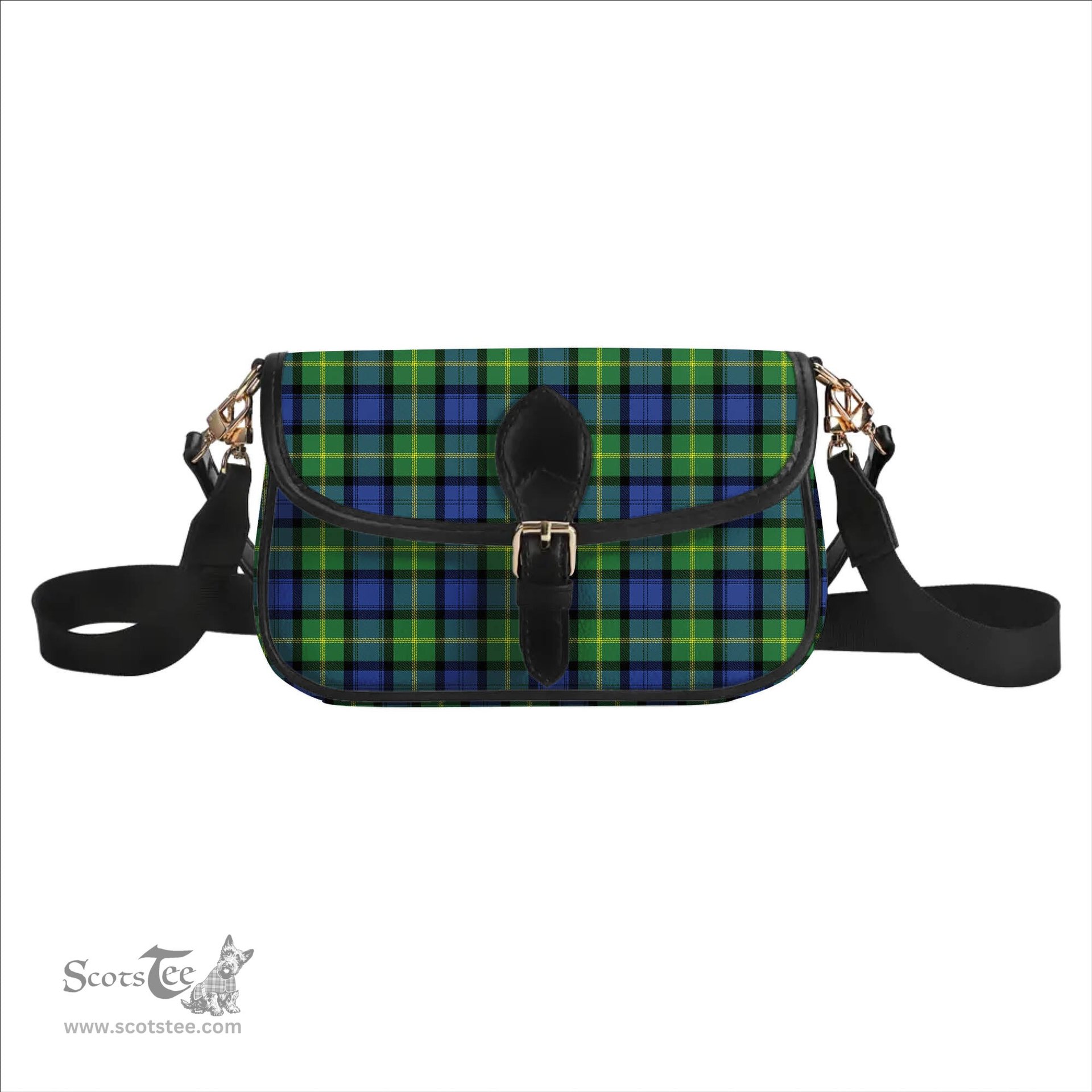 ScotsTee Shop Scottish Gordon Old Ancient Tartan Women's Chain Crossbody Bag Square Bag