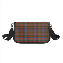 ScotsTee Shop Scottish MacDonald of Boisdale Ancient Tartan Women's Chain Crossbody Bag Square Bag