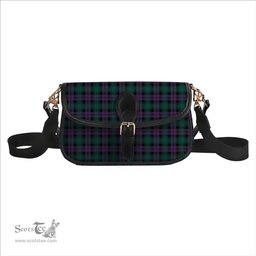 ScotsTee Shop Scottish MacArthur of Milton Modern Tartan Women's Chain Crossbody Bag Square Bag