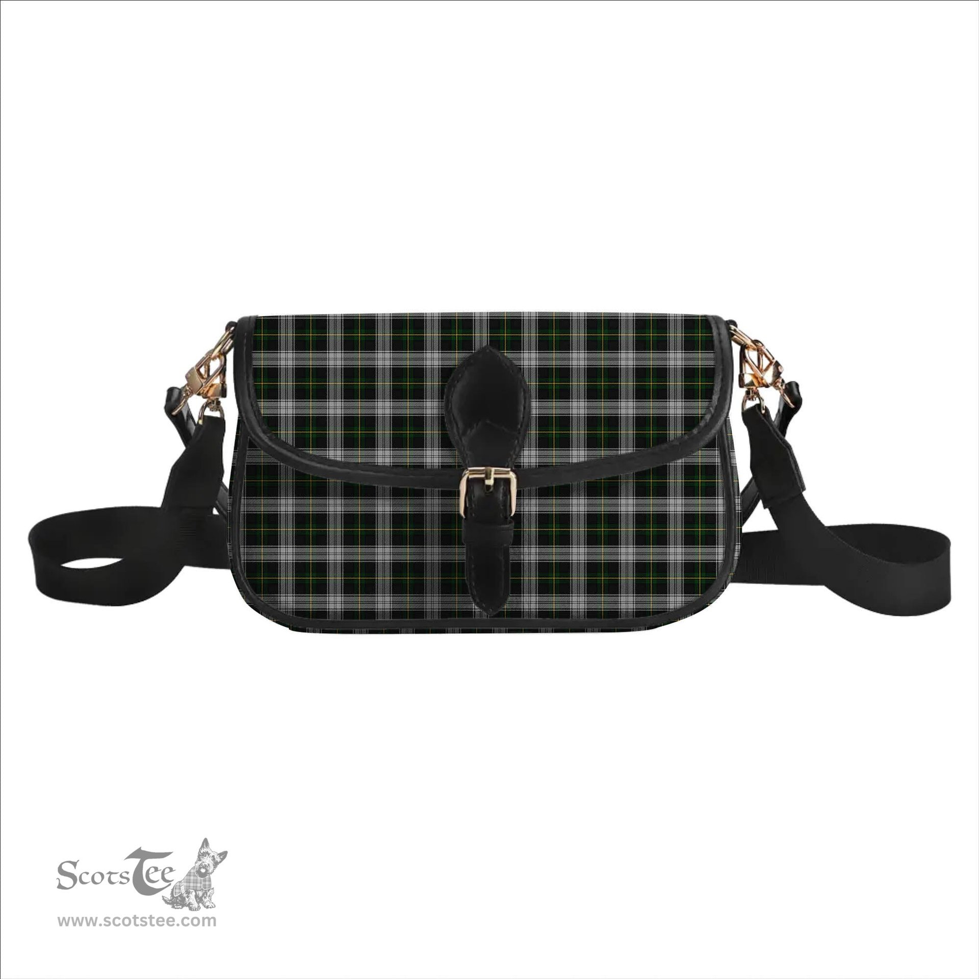 ScotsTee Shop Scottish Gordon Dress MacGregor-Hastie Tartan Women's Chain Crossbody Bag Square Bag