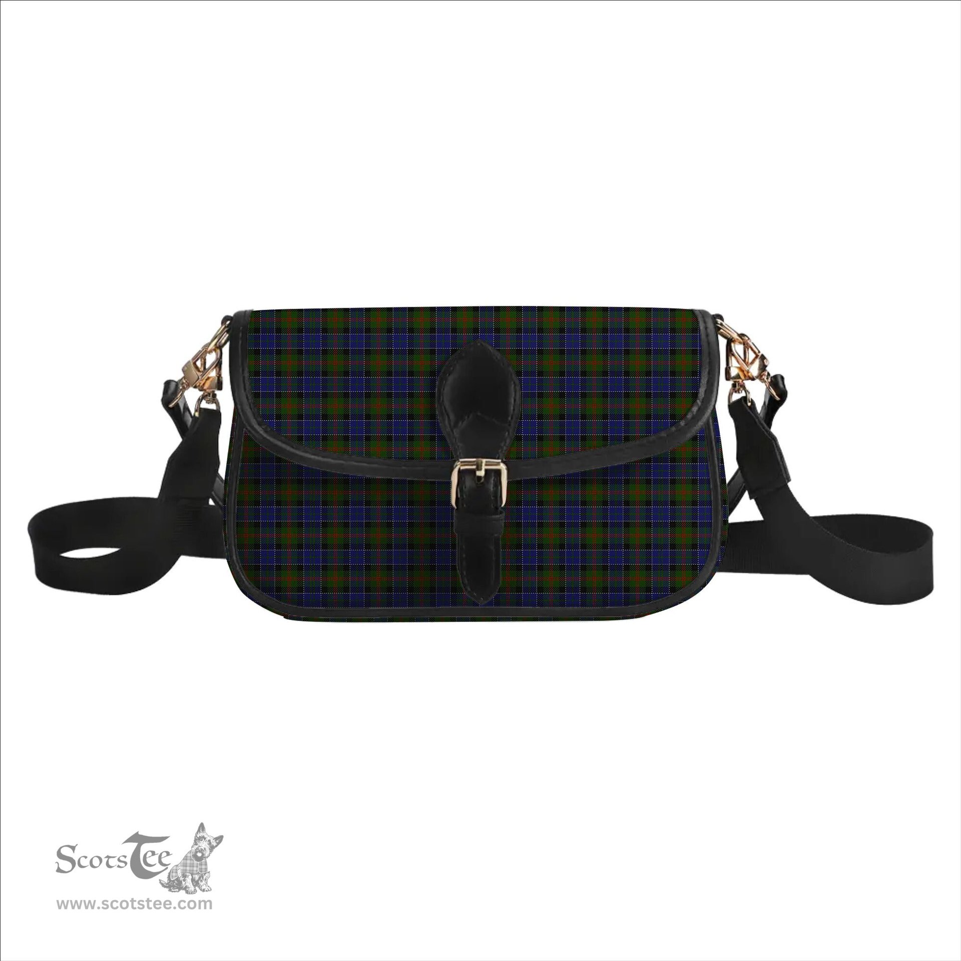 ScotsTee Shop Scottish MacFadzean Tartan Women's Chain Crossbody Bag Square Bag