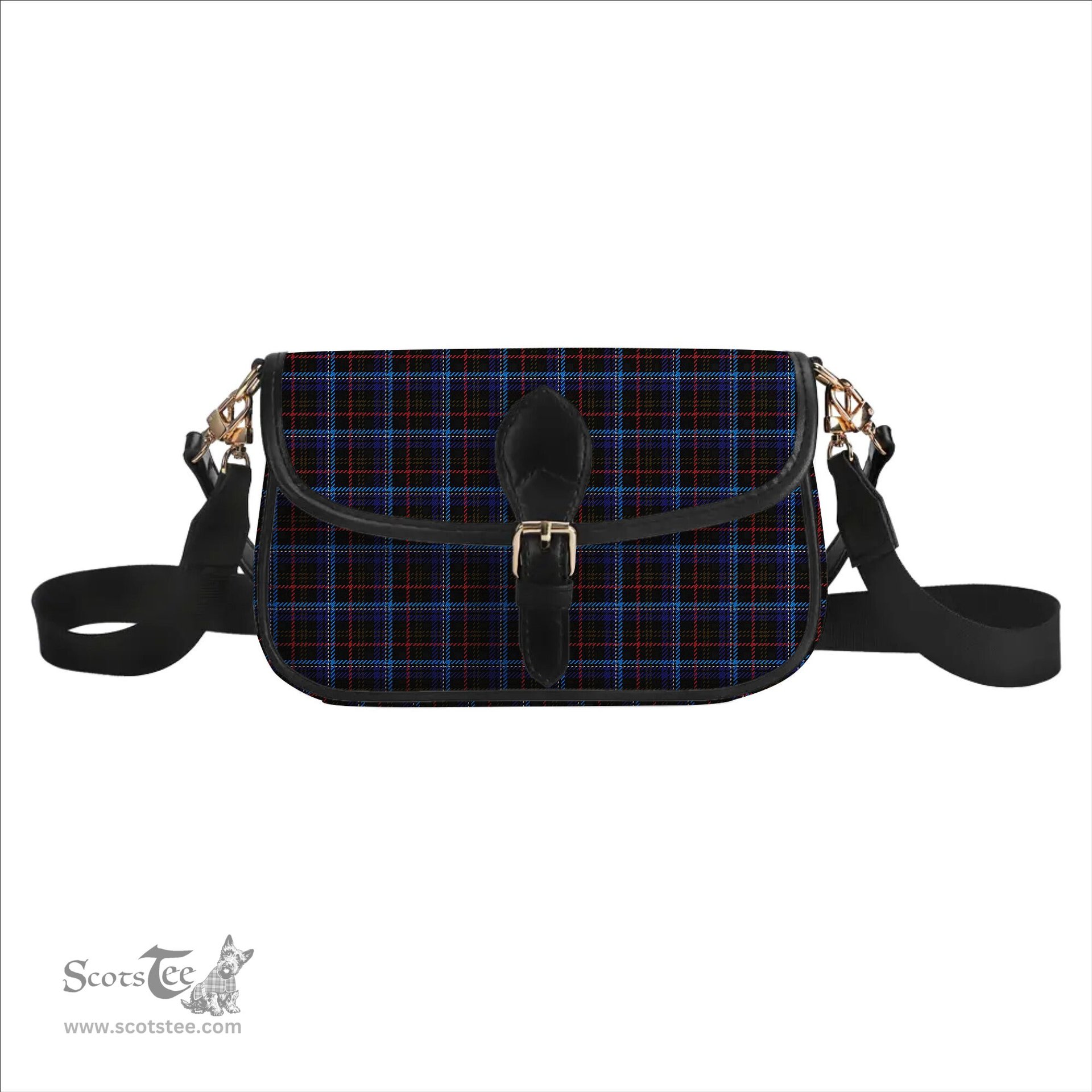 ScotsTee Shop Scottish Kennedy Irish Tartan Women's Chain Crossbody Bag Square Bag