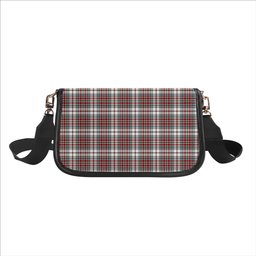 ScotsTee Shop Scottish MacBain Dress Modern Tartan Women's Chain Crossbody Bag Square Bag