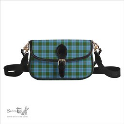 ScotsTee Shop Scottish Irvine of Glentulchan Modern Tartan Women's Chain Crossbody Bag Square Bag