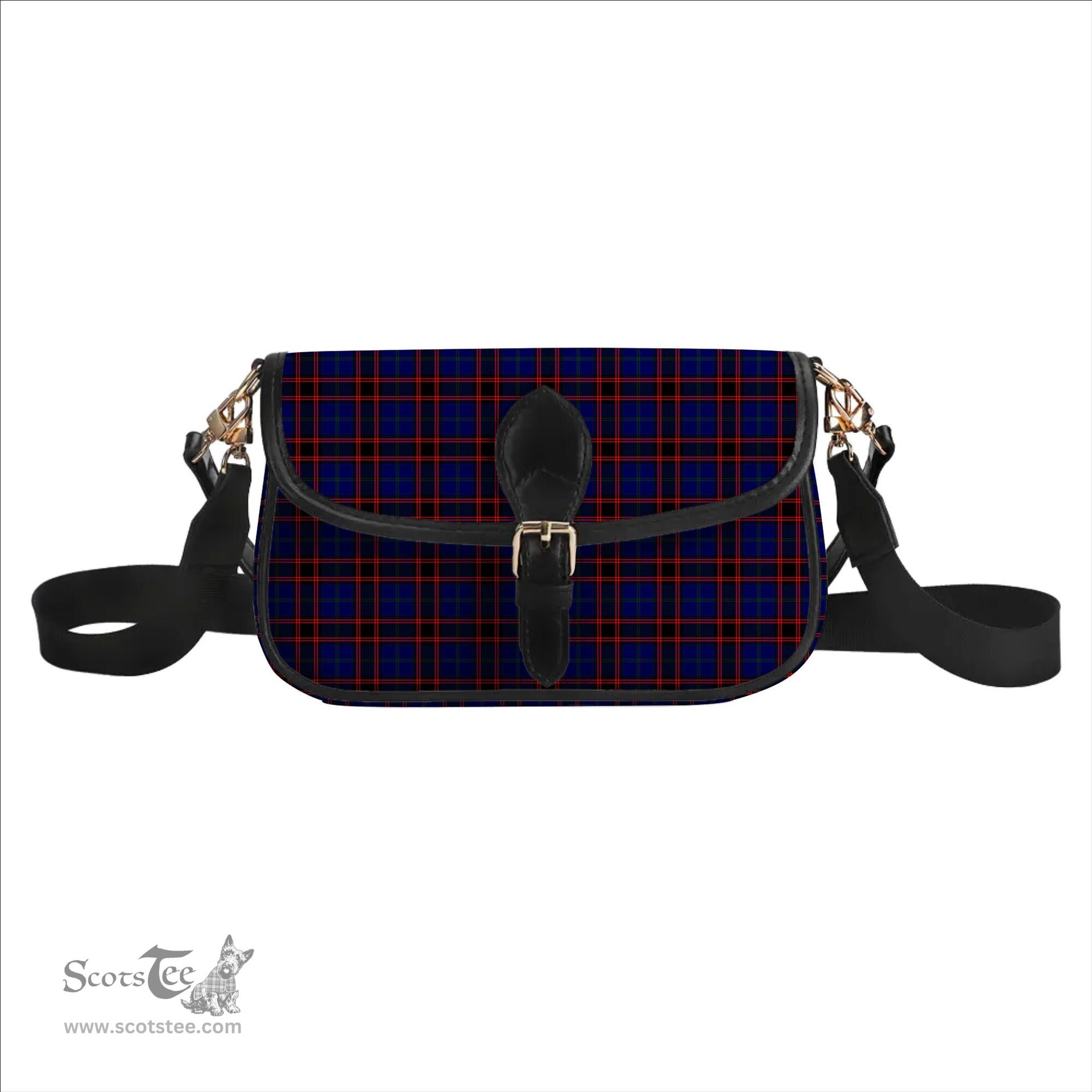 ScotsTee Shop Scottish Home Modern Tartan Women's Chain Crossbody Bag Square Bag