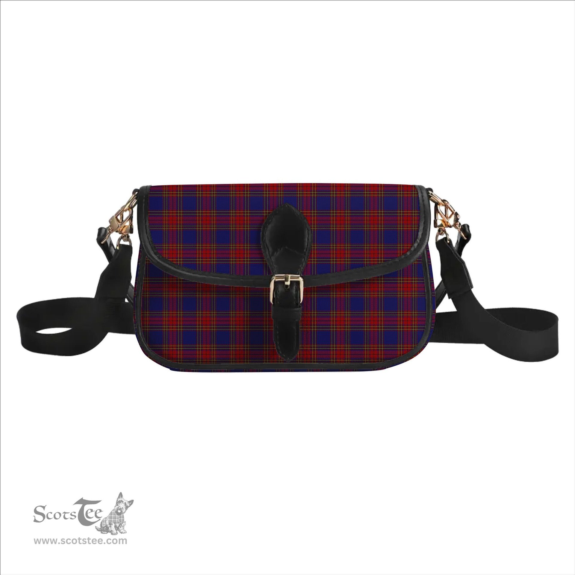 ScotsTee Shop Scottish Leslie J Cant Tartan Women's Chain Crossbody Bag Square Bag