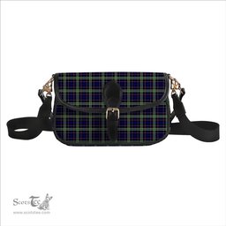 ScotsTee Shop Scottish MacKusick Tartan Women's Chain Crossbody Bag Square Bag