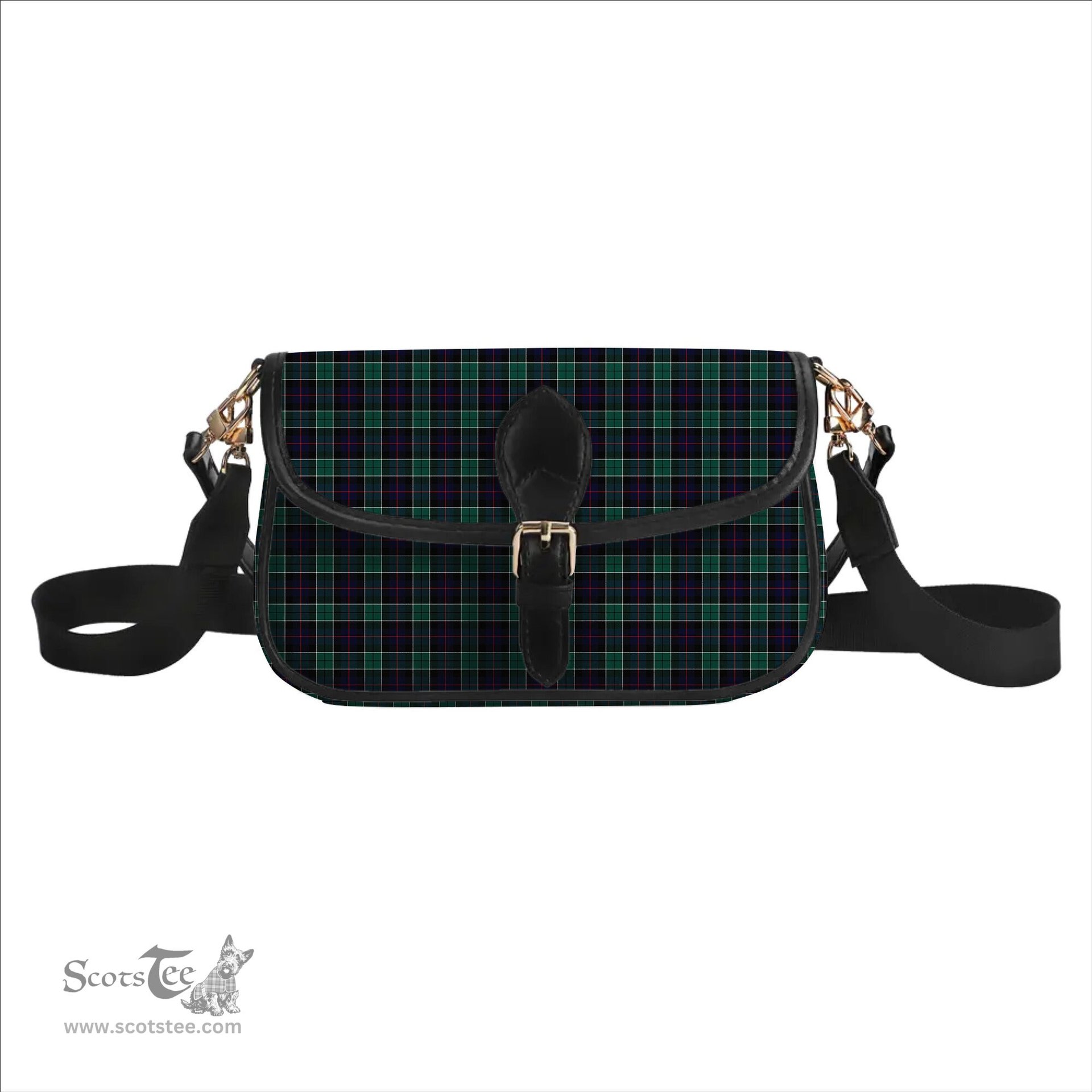 ScotsTee Shop Scottish Leslie Hunting Modern Tartan Women's Chain Crossbody Bag Square Bag
