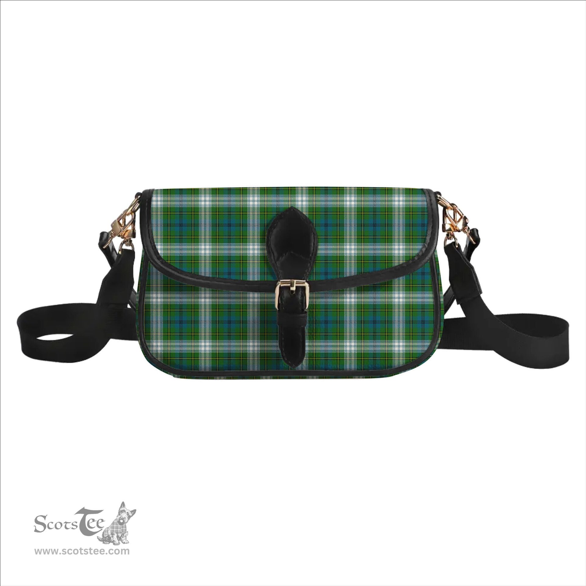 ScotsTee Shop Scottish Johnstone Dress Ancient Tartan Women's Chain Crossbody Bag Square Bag
