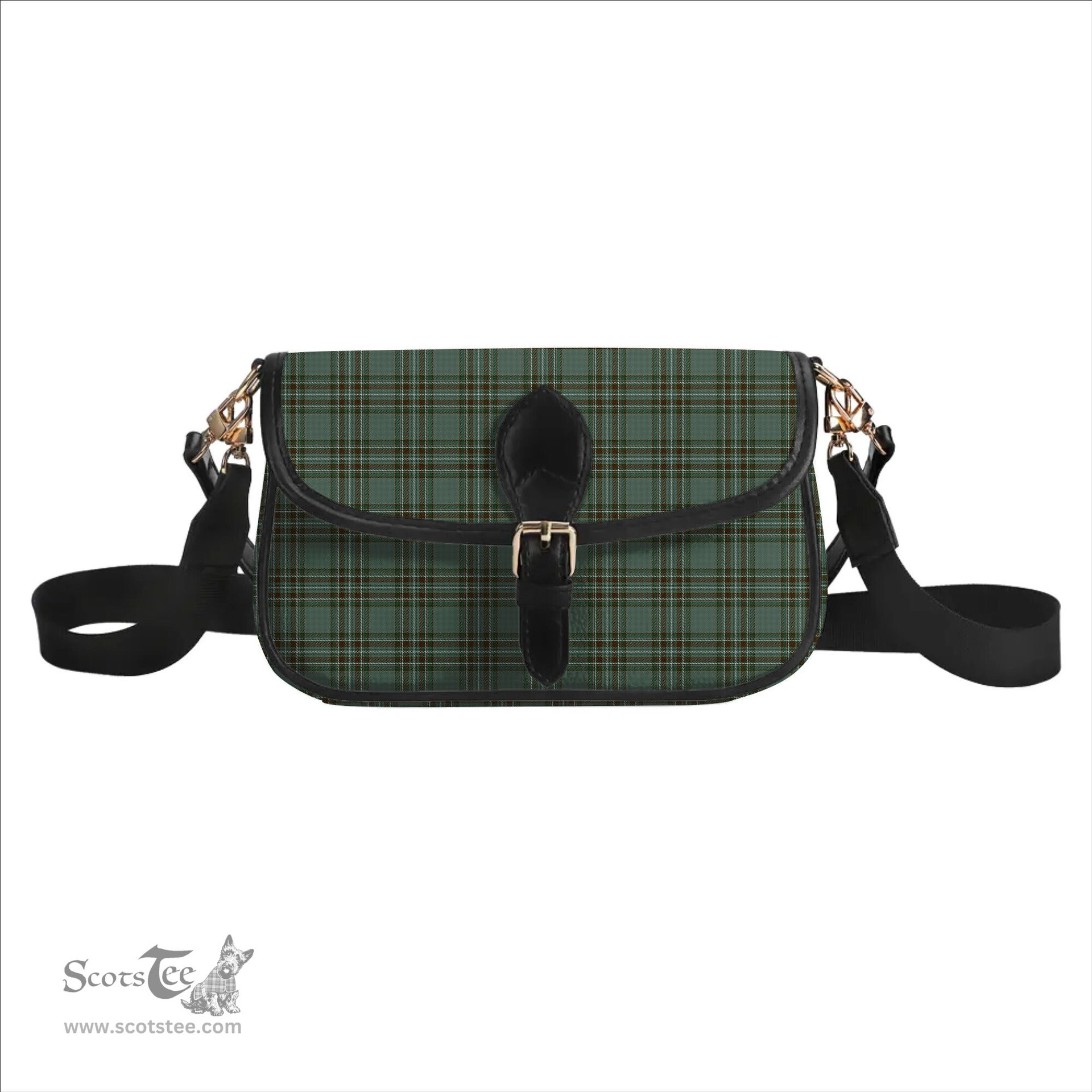 ScotsTee Shop Scottish Kelly Dress Tartan Women's Chain Crossbody Bag Square Bag
