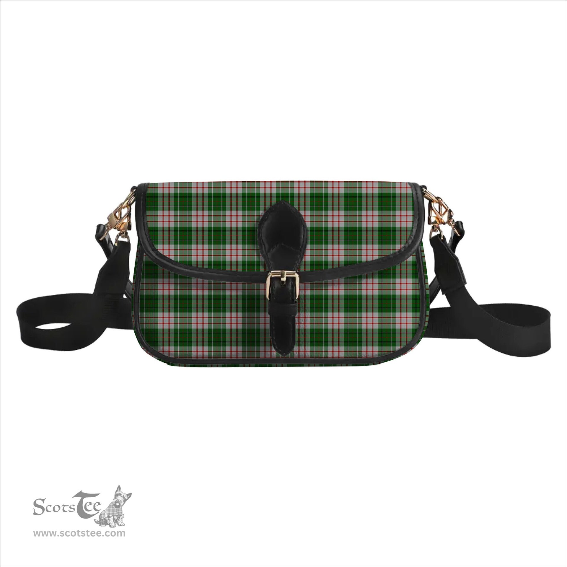 ScotsTee Shop Scottish MacDiarmid Dress Tartan Women's Chain Crossbody Bag Square Bag