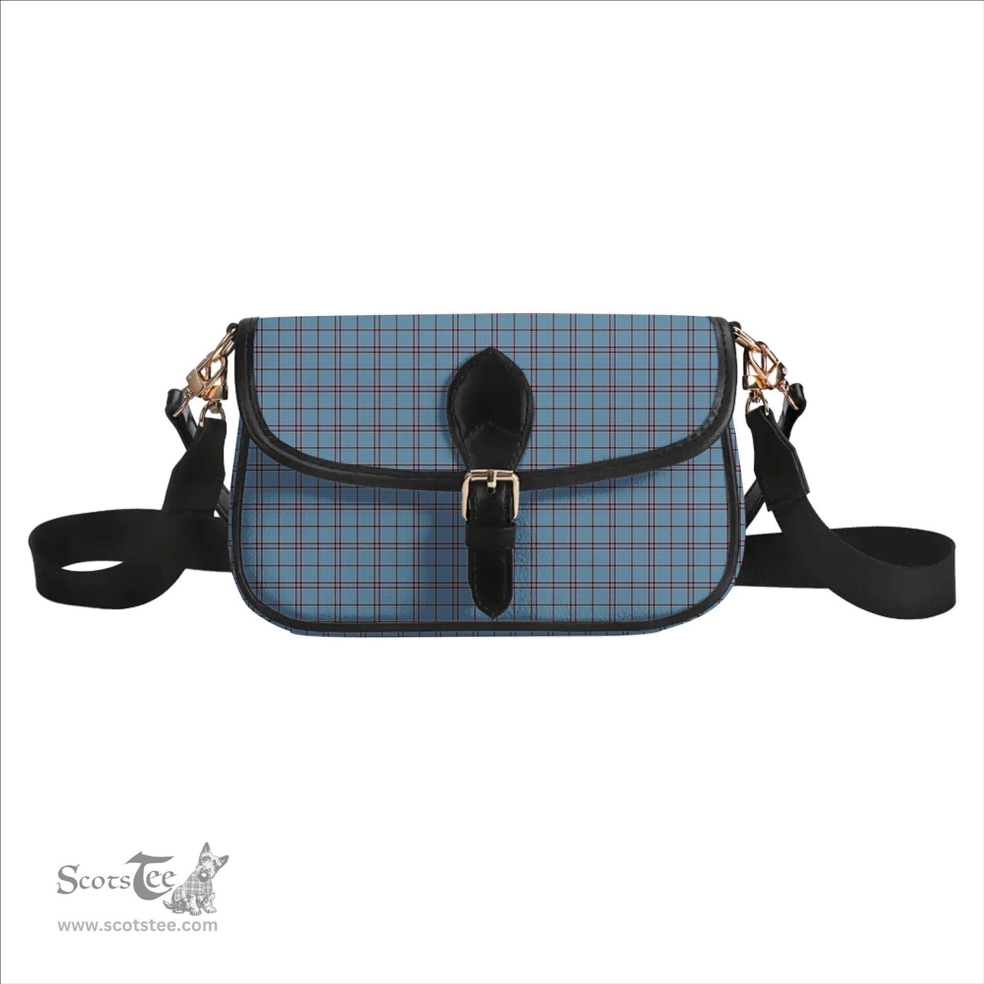 ScotsTee Shop Scottish MacDonald from Rawtenstall Tartan Women's Chain Crossbody Bag Square Bag