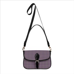 ScotsTee Shop Scottish Harris Lilac Tartan Women's Chain Crossbody Bag Square Bag